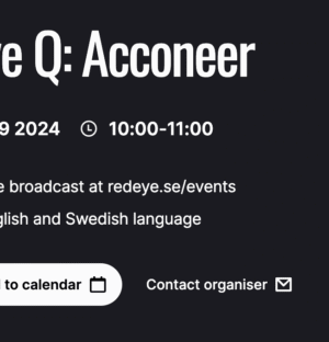 Acconeer presents Q2´24 report with Q&A on July 19